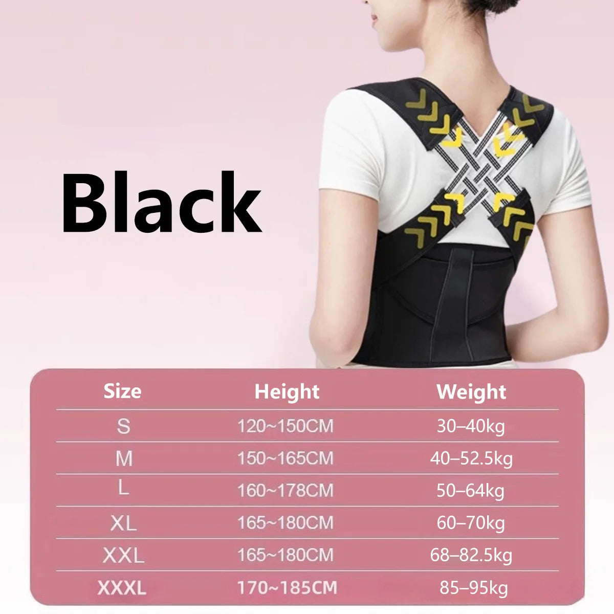 Back Posture Belt Adjustable Unisex Home Gym
