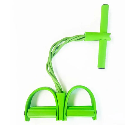 4-Tube Pedal Resistance Band with Handles – Home Gym Strength Training Rope