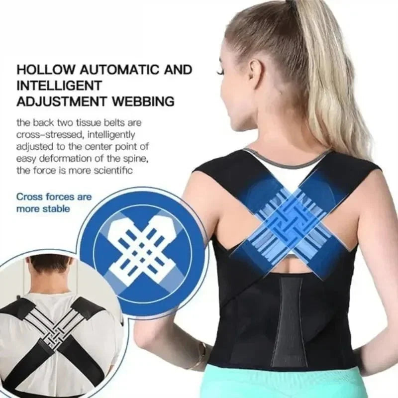 Back Posture Belt Adjustable Unisex Home Gym