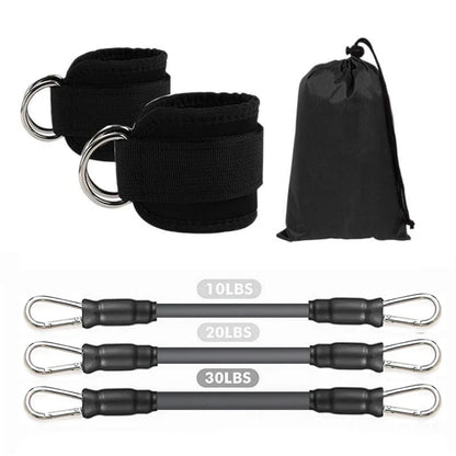 Ankle Resistance Training Set | Elastic Bands for Glute & Leg Workout | Home Fitness Equipment