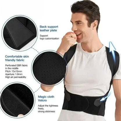Back Posture Belt Adjustable Unisex Home Gym
