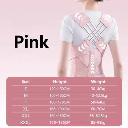 Back Posture Belt Adjustable Unisex Home Gym