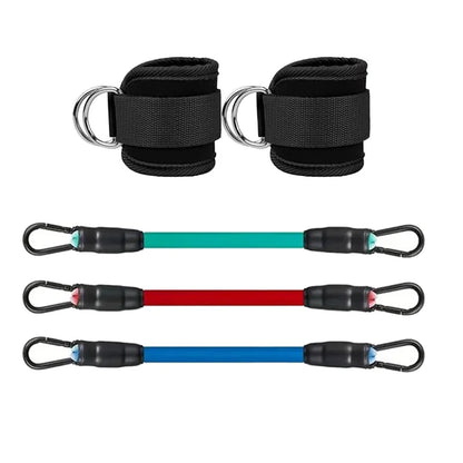 Ankle Resistance Training Set | Elastic Bands for Glute & Leg Workout | Home Fitness Equipment