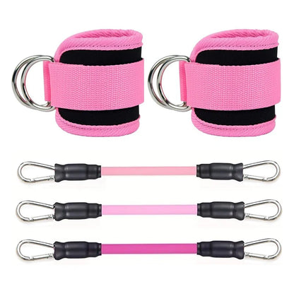 Ankle Resistance Training Set | Elastic Bands for Glute & Leg Workout | Home Fitness Equipment
